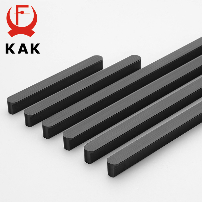 Furniture Hardware Black - KAK Gaya Amerika Hitam Kabinet Menangani