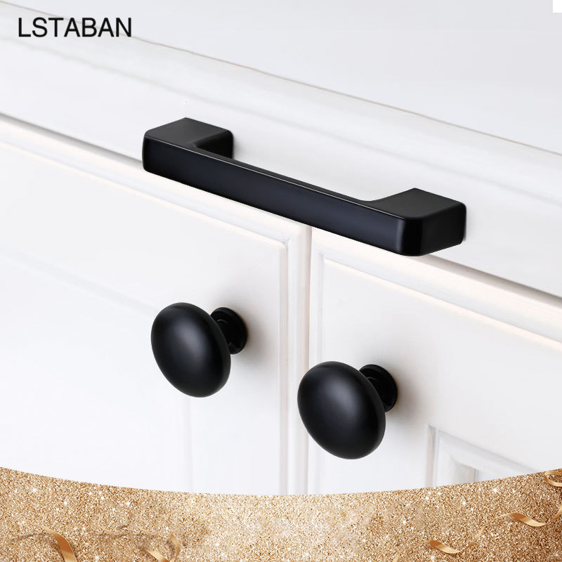 Furniture Hardware Black - Padat Modern Sederhana Aksesoris Perangkat Keras