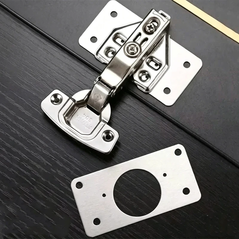 Furniture Hardware Repair - 4 Pasang Pelat Perbaikan Engsel Kabinet