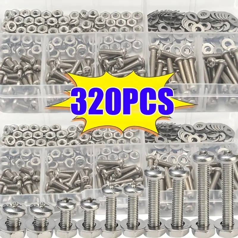 Furniture Hardware Repair - 320PCS Set Mur & Baut Hex