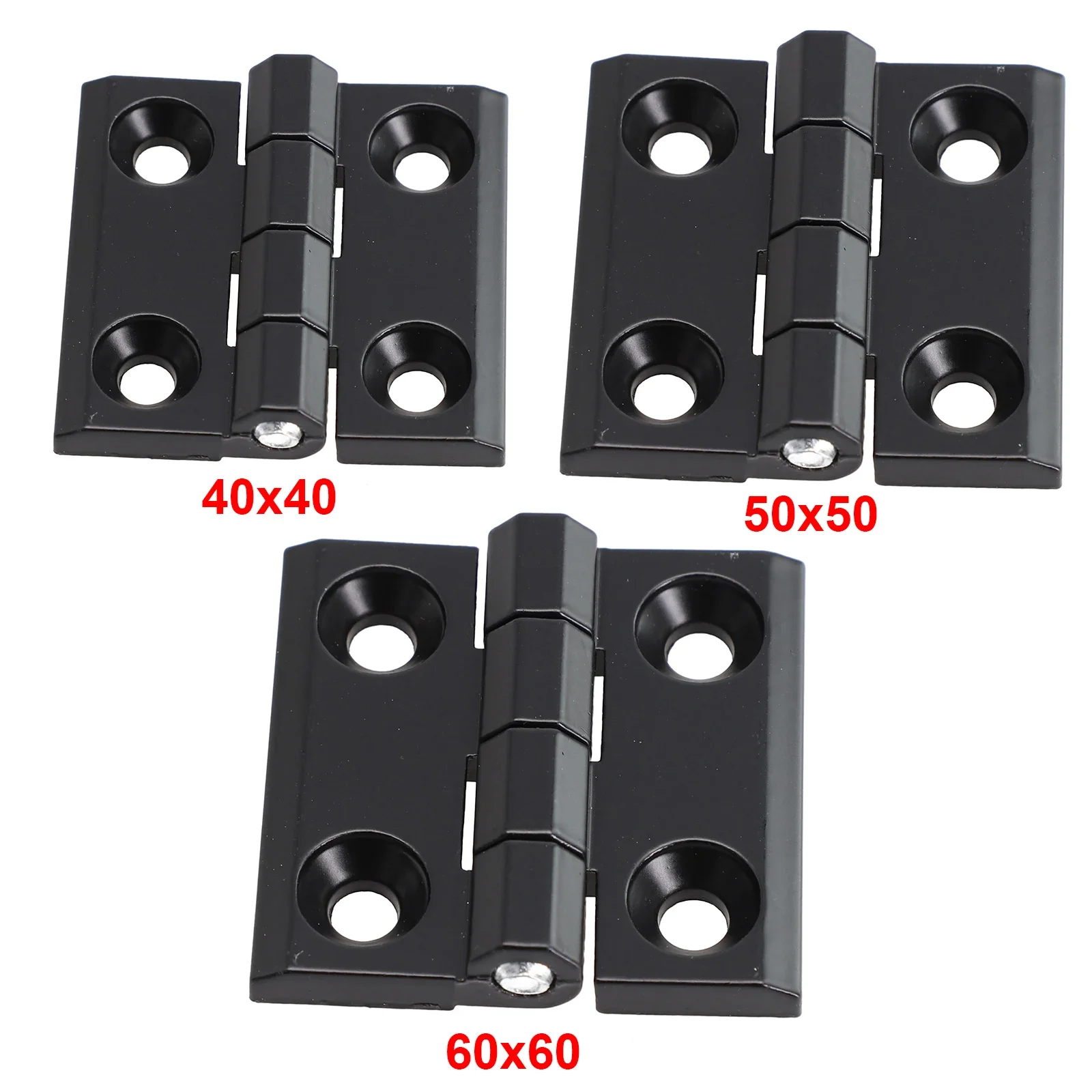 Furniture Hardware Black - 1/2 Buah 40/50/60Mm Engsel Pantat Logam