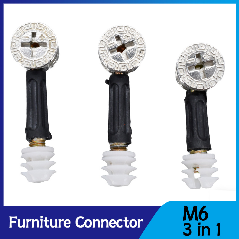 Furniture Hardware Cam Lock - Perlengkapan Furnitur 3 in 1 Konektor