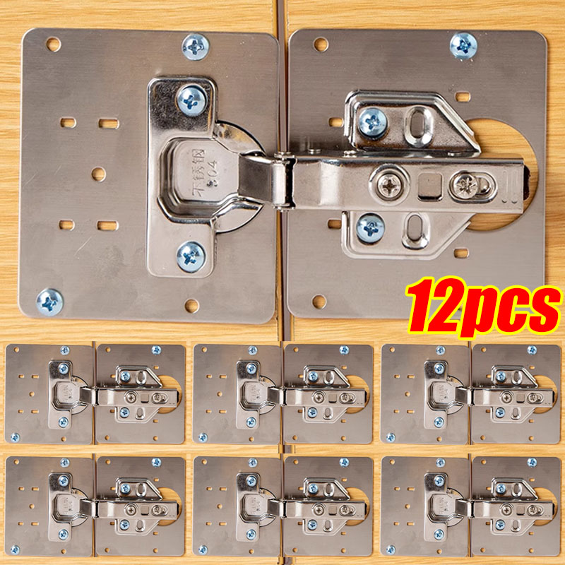 Furniture Hardware Repair - Kit Pelat Perbaikan Engsel Kabinet Pelat