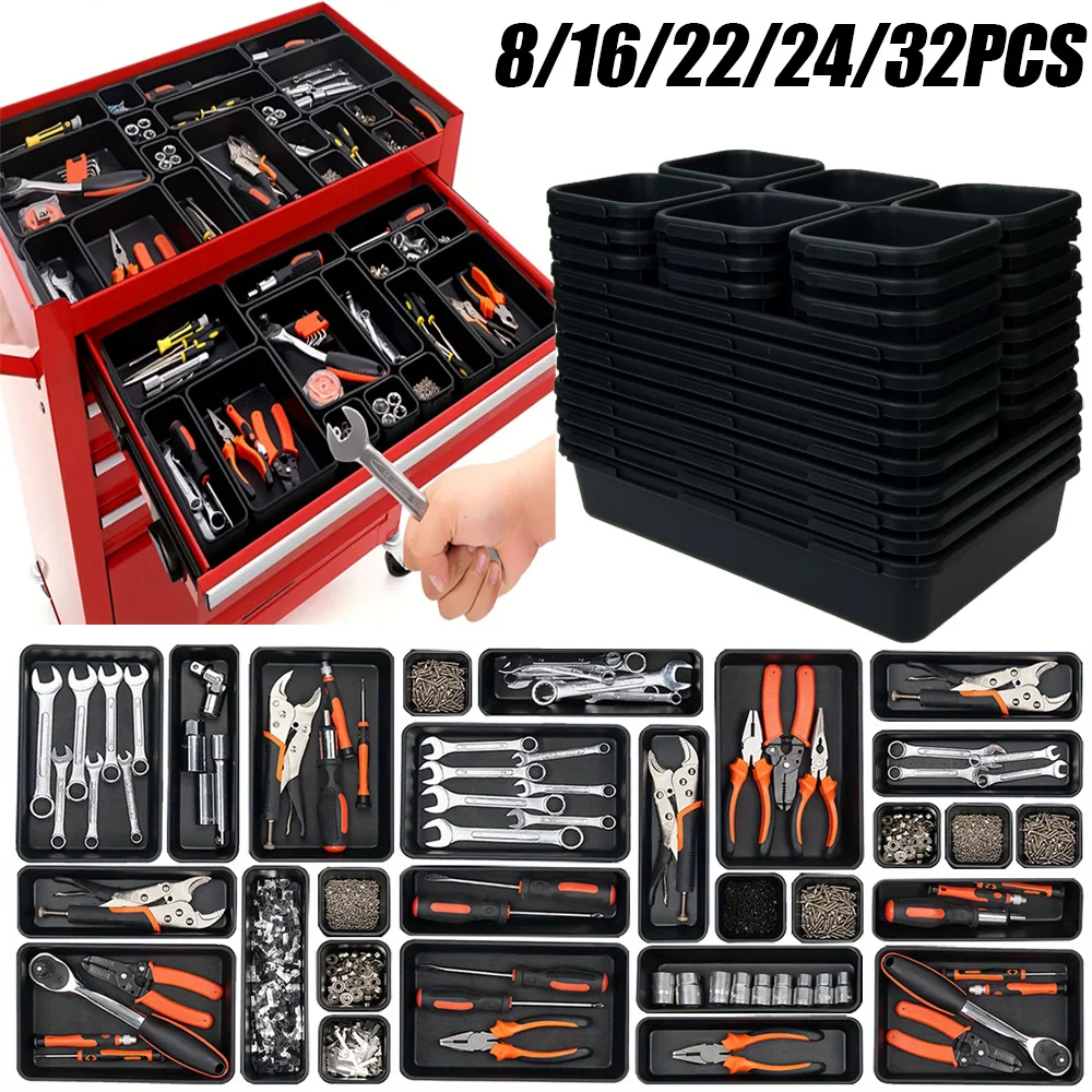 Office Furniture Hardware - 8/22/32 buah kotak peralatan penyusun baki