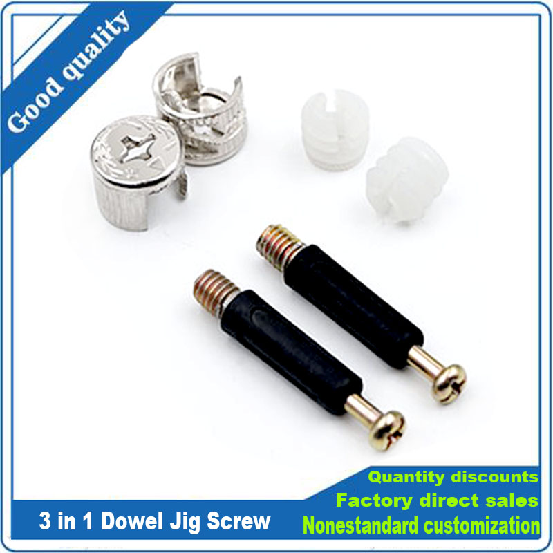 Furniture Hardware Cam Lock - Set Perangkat Penghubung Furnitur 3 in
