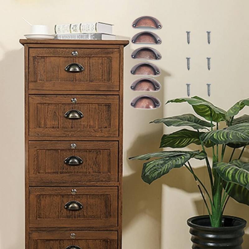 Furniture Hardware Items - 6 pegangan logam, kenop laci desain