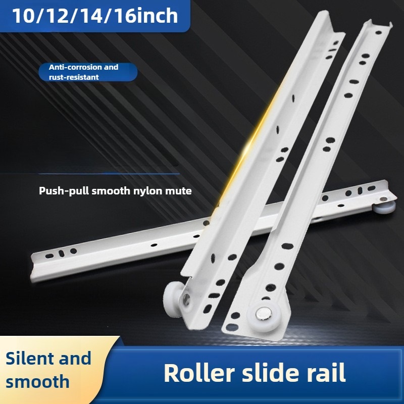 Drawer Slide Pair - Bisu Dua Rel Kabinet Jalur Laci