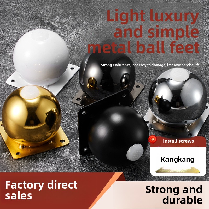 Office Furniture Hardware - 4 Buah Kaki Kabinet Aloi Aluminium