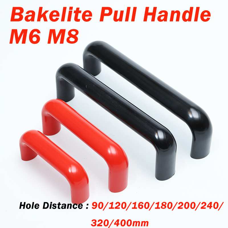 Pegangan Bakelite Oval Merah/H - Furniture Hardware Black ulasan dan harga