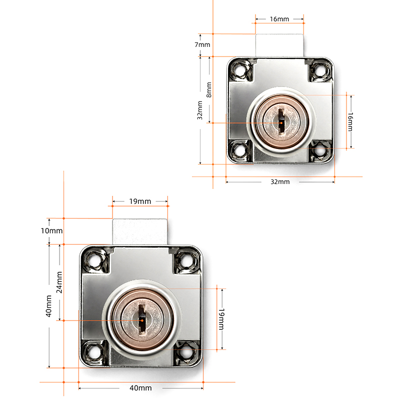 Kunci Laci dengan 2 Kunci, Kun - Furniture Hardware Cam Lock ulasan dan harga