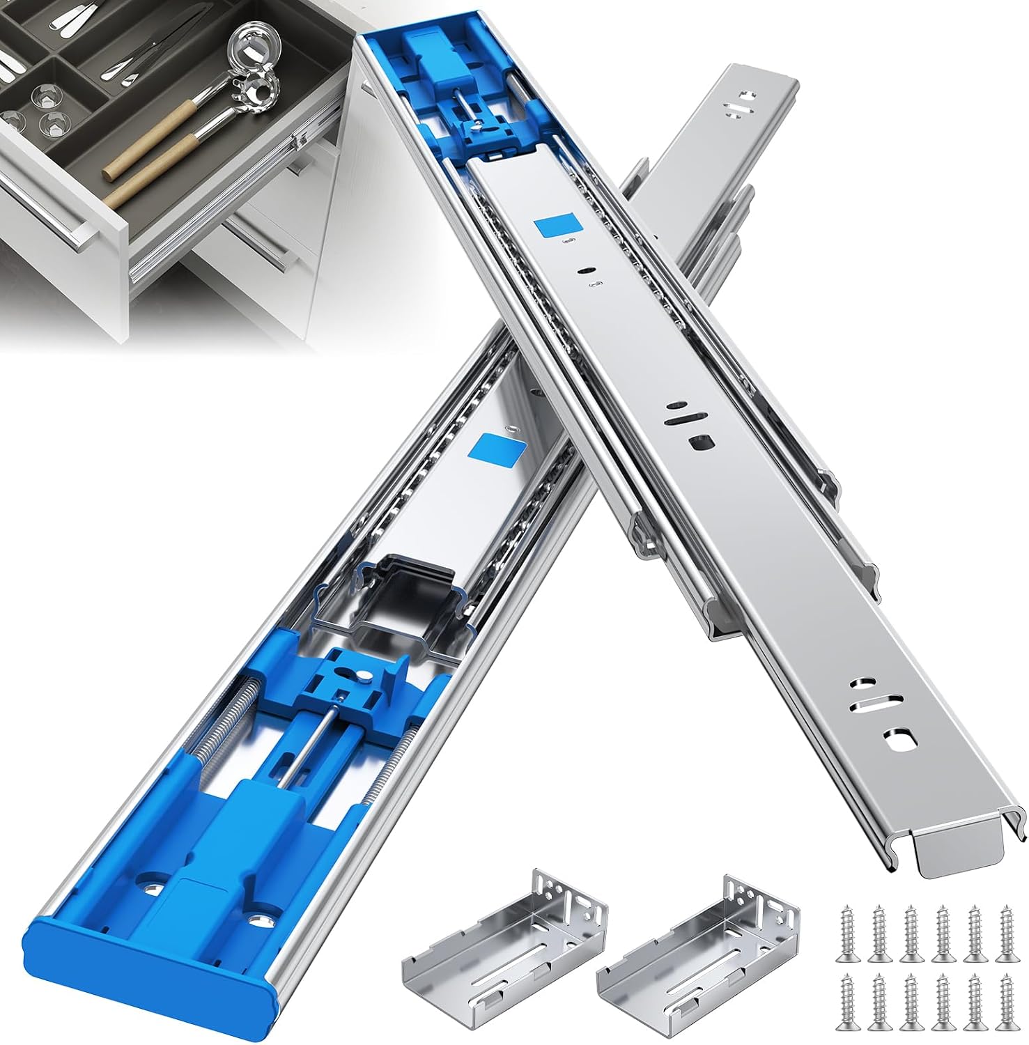 Rel Laci Ball Bearing 14 Inci  - Drawer Slide Pair ulasan dan harga