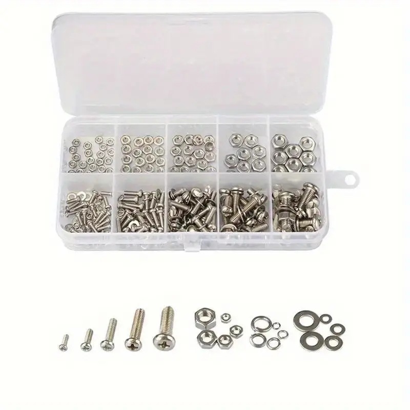 320PCS Set Mur & Baut Hex M2-M - Furniture Hardware Repair ulasan dan harga