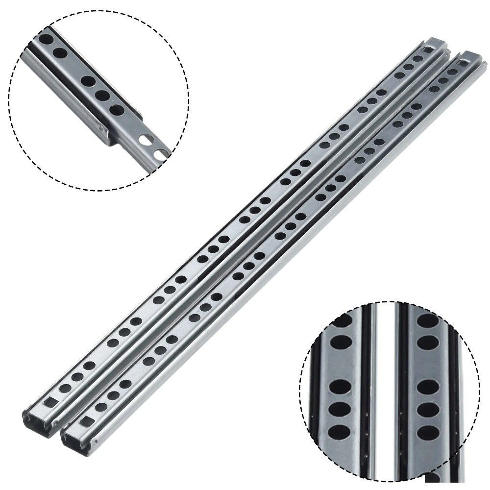 2 Buah Rel Laci Geser Halus Du - Drawer Slide Pair ulasan dan harga