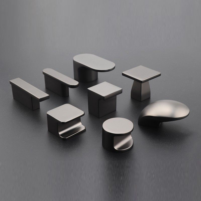 1 Buah Pegangan Pintu Lemari W - Furniture Hardware Black ulasan dan harga