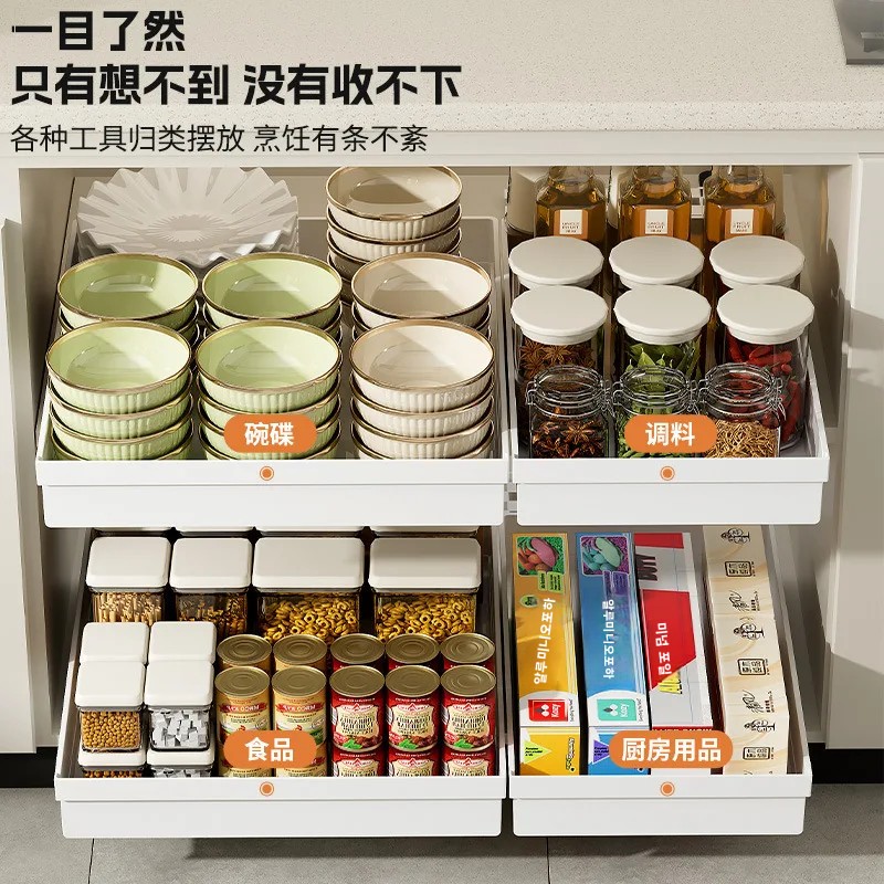 1-2Pcs Rak Penyimpanan Dapur d - Drawer Slide Pair ulasan dan harga