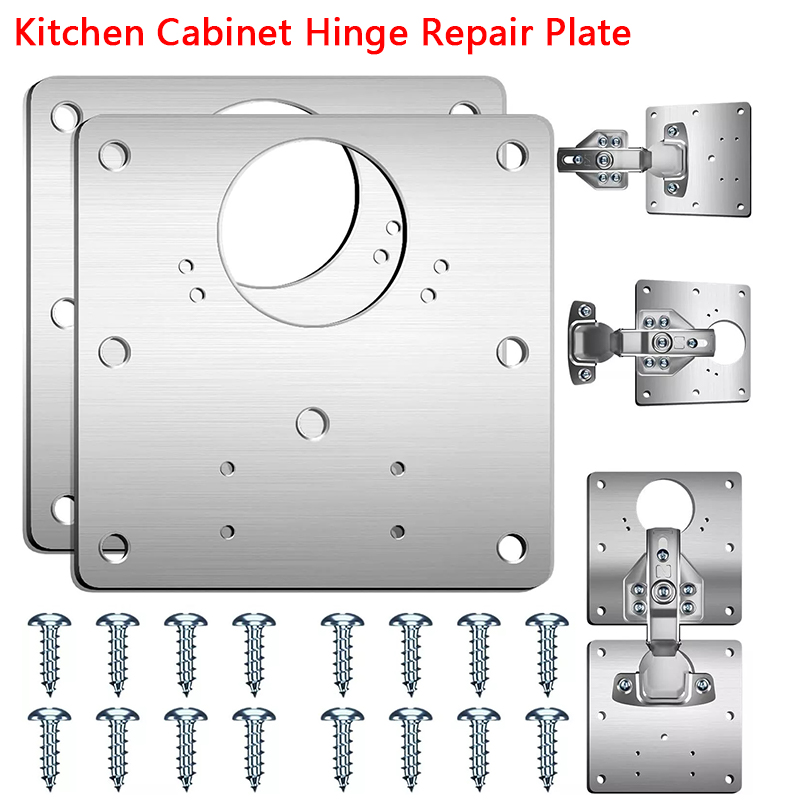 2/10 Buah Set Pelat Perbaikan  - Furniture Hardware Repair ulasan dan harga