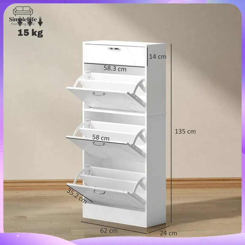 Lemari Sepatu 4 Laci Penyimpan - Drawer Slide Pair ulasan dan harga