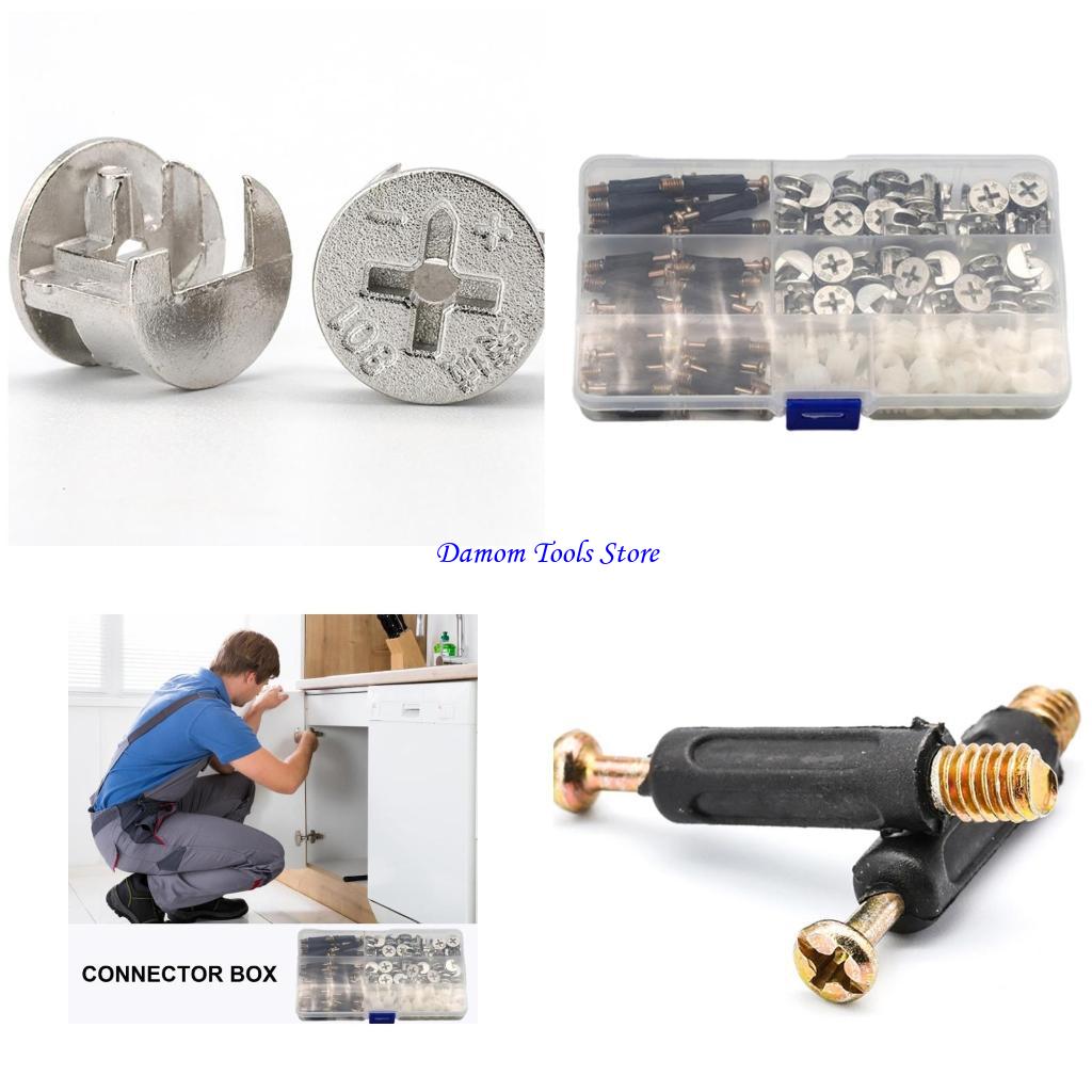 57BE Paket 108 Cams Connector  - Furniture Hardware Cam Lock ulasan dan harga