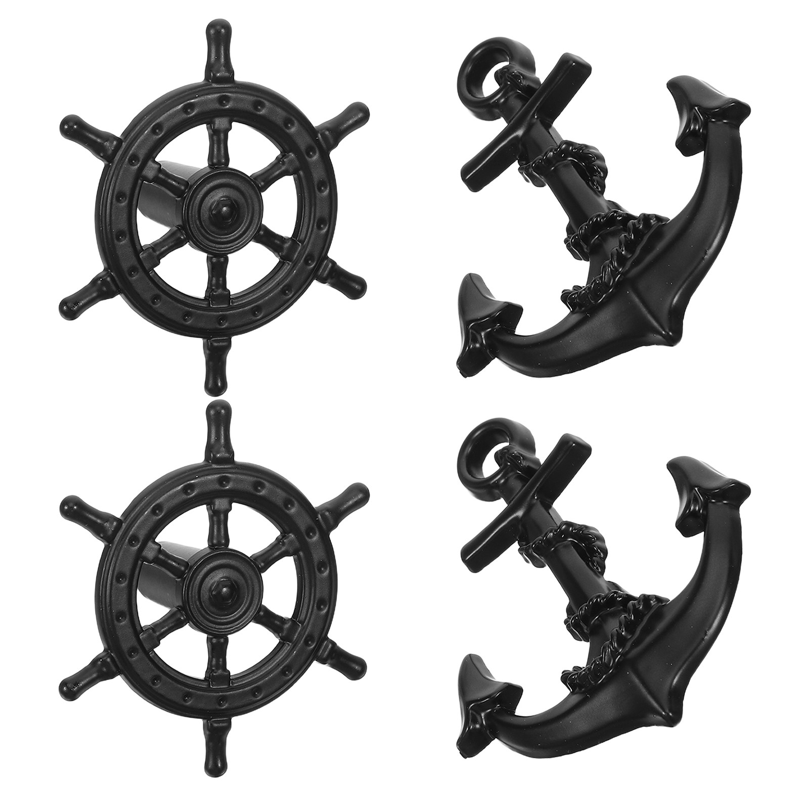 4 Buah Gagang Laci Vintage Hit - Furniture Hardware Black ulasan dan harga