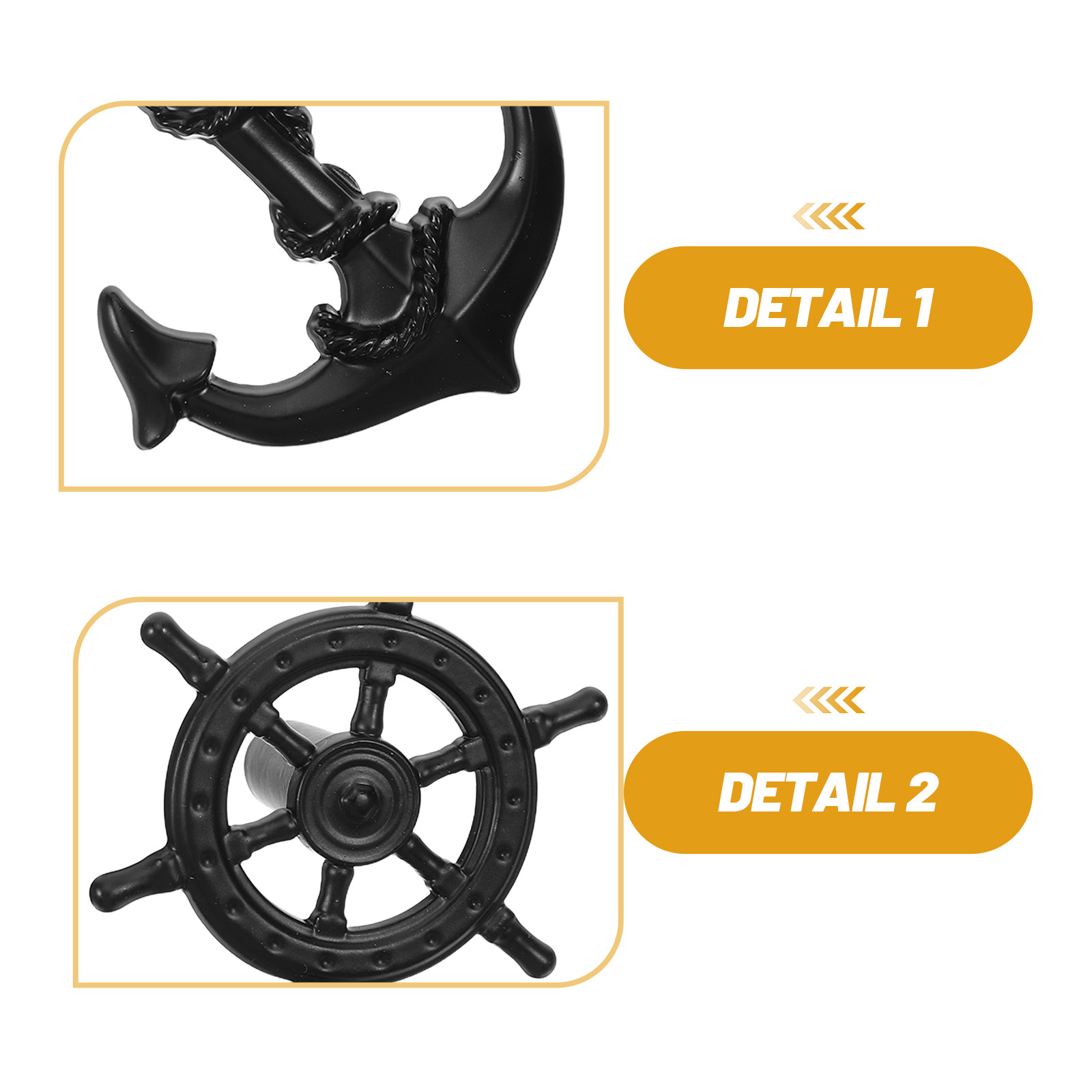 4 Buah Gagang Laci Vintage Hit - Furniture Hardware Black ulasan dan harga
