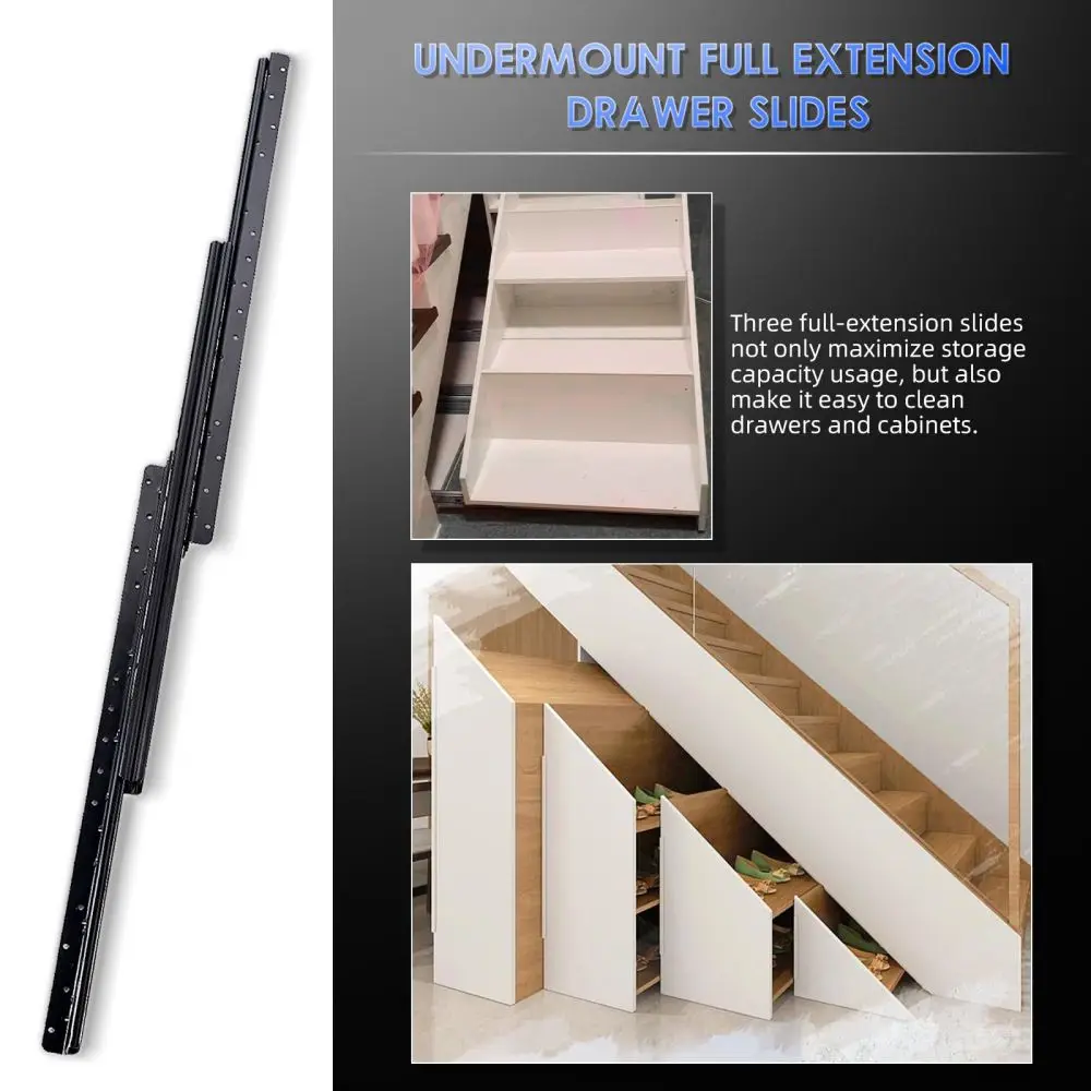 Rel Laci Heavy Duty Undermount - Drawer Slide Pair ulasan dan harga