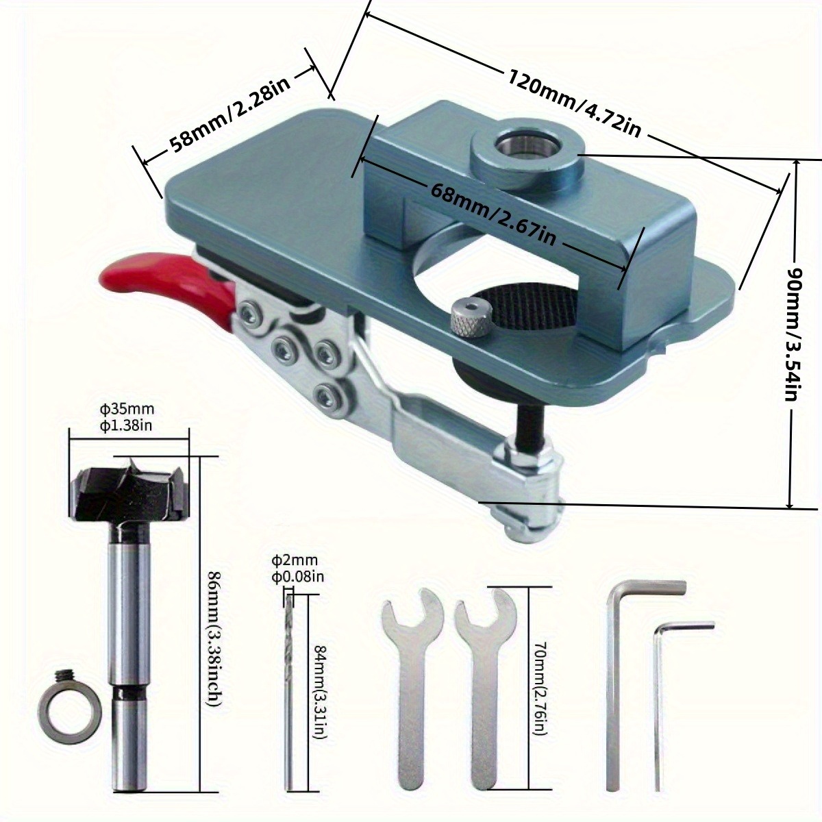 Jig Engsel 35mm - Panduan Pemb - Furniture Hardware Fittings ulasan dan harga