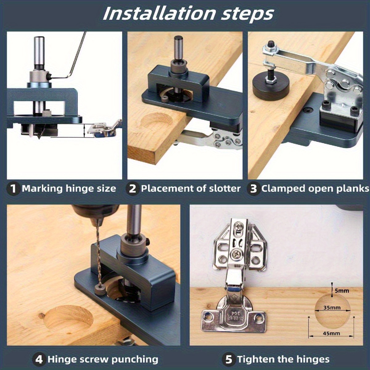Jig Engsel 35mm - Panduan Pemb - Furniture Hardware Fittings ulasan dan harga