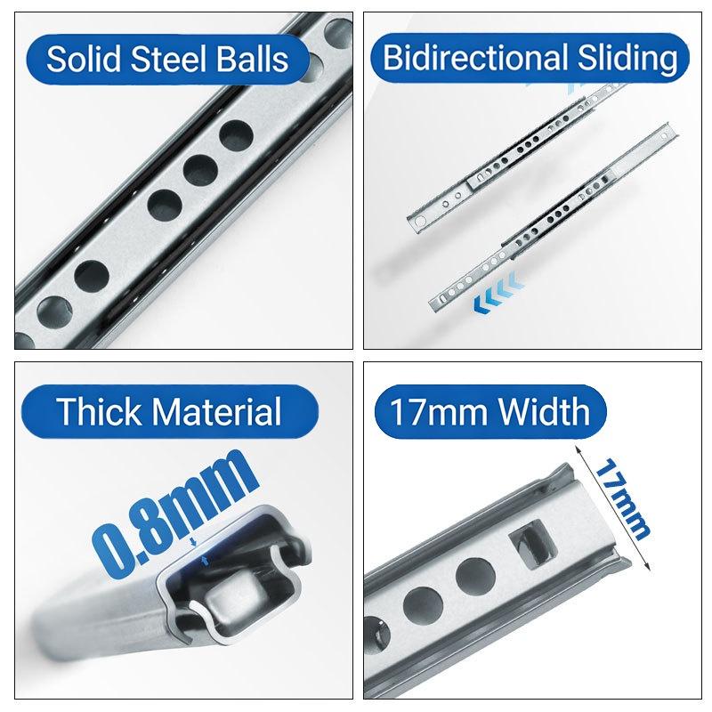 2Set Rel Luncur Lembut untuk L - Drawer Slide Pair ulasan dan harga