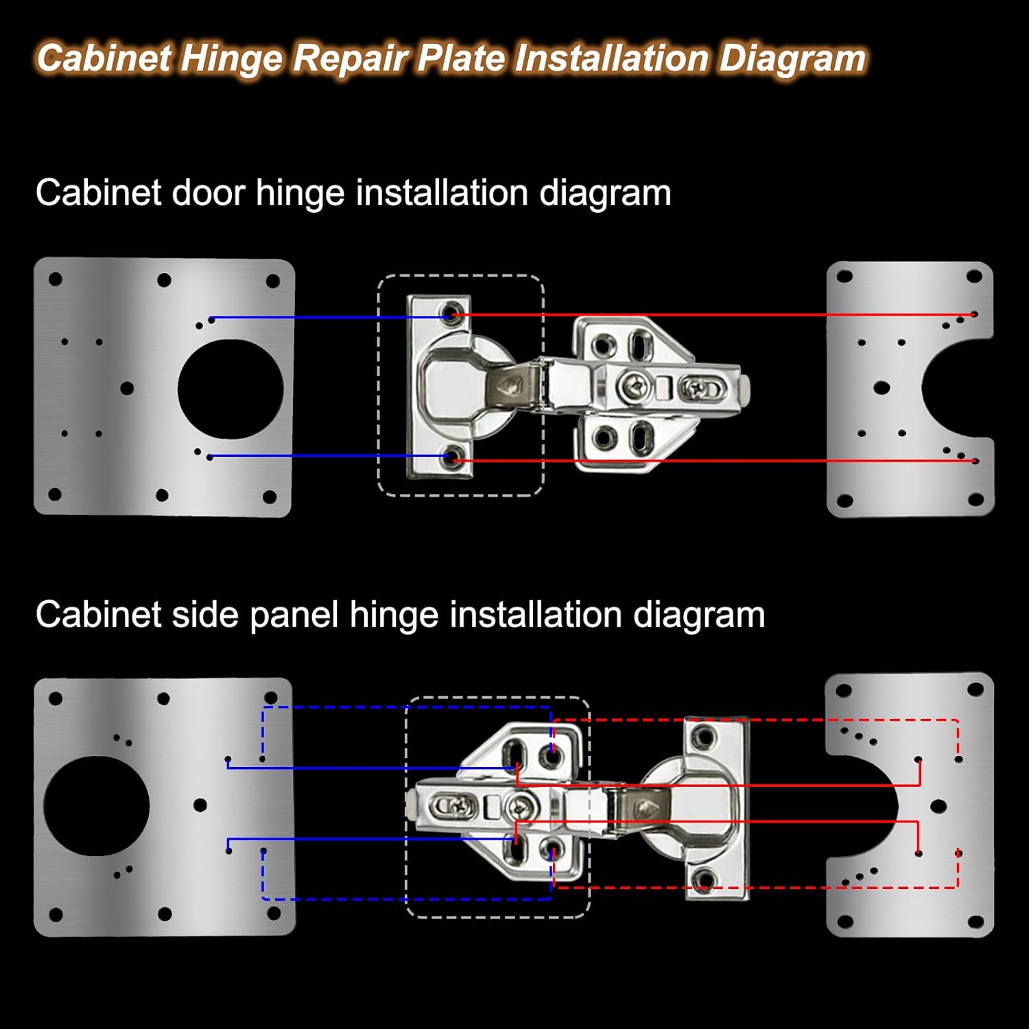 Kit Pelat Perbaikan Engsel Pin - Furniture Hardware Repair ulasan dan harga