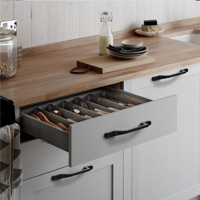 Eropa Sederhana Hitam Dapur Pe - Furniture Hardware Black ulasan dan harga