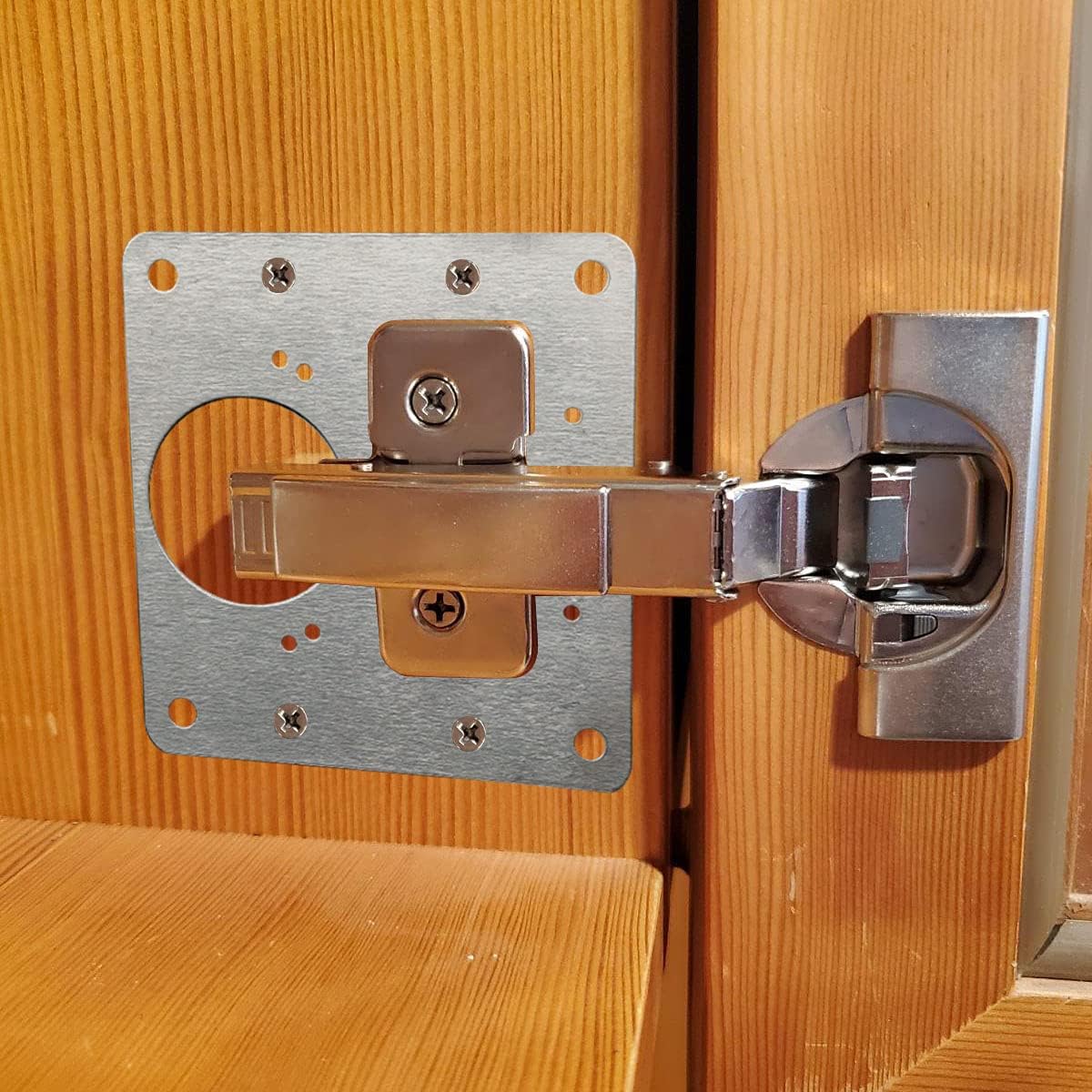Pelat Perbaikan Engsel Pintu K - Furniture Hardware Repair ulasan dan harga