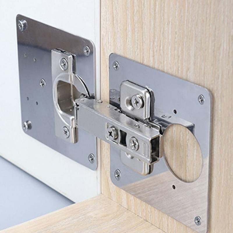 Pelat Perbaikan Engsel Pintu K - Furniture Hardware Repair ulasan dan harga