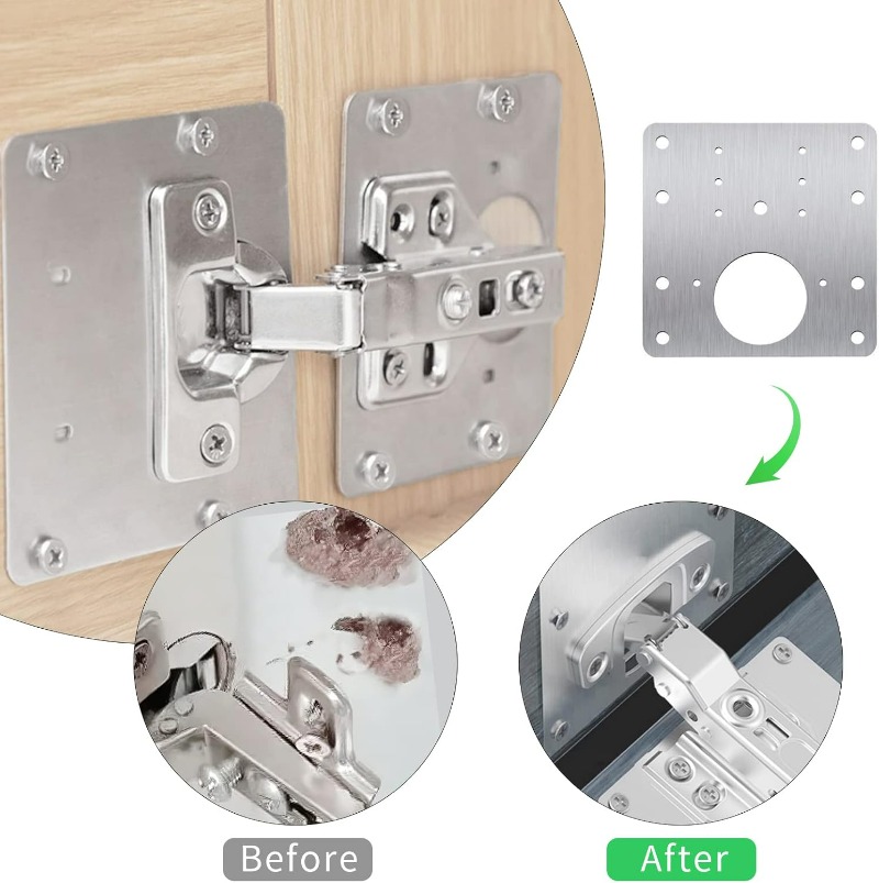 Pelat Perbaikan Engsel Pintu K - Furniture Hardware Repair ulasan dan harga