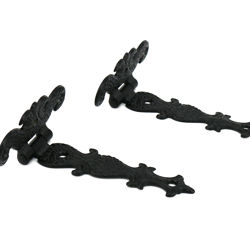 2 Paket Engsel Gerbang Hitam T - Furniture Hardware Black ulasan dan harga