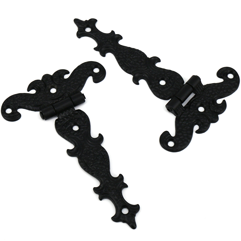2 Paket Engsel Gerbang Hitam T - Furniture Hardware Black ulasan dan harga