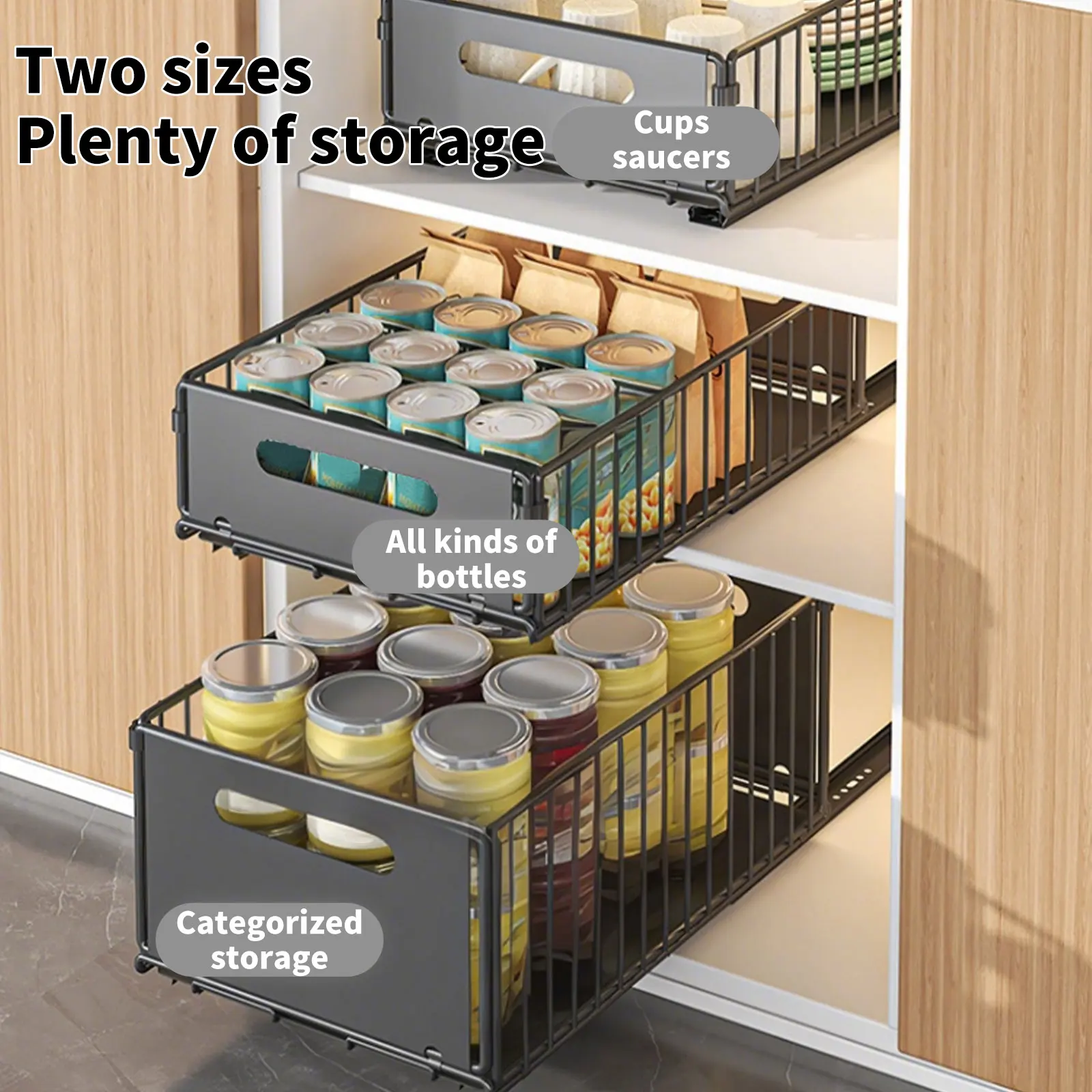 Rak Penyimpanan Dapur dengan R - Drawer Slide Pair ulasan dan harga